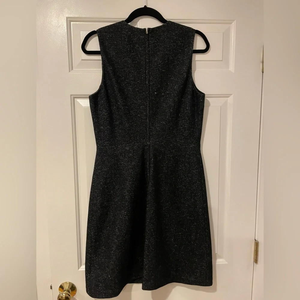 Theory LBD - size 10 heathered gray, sleeveless shell dress - Picture 3 of 5